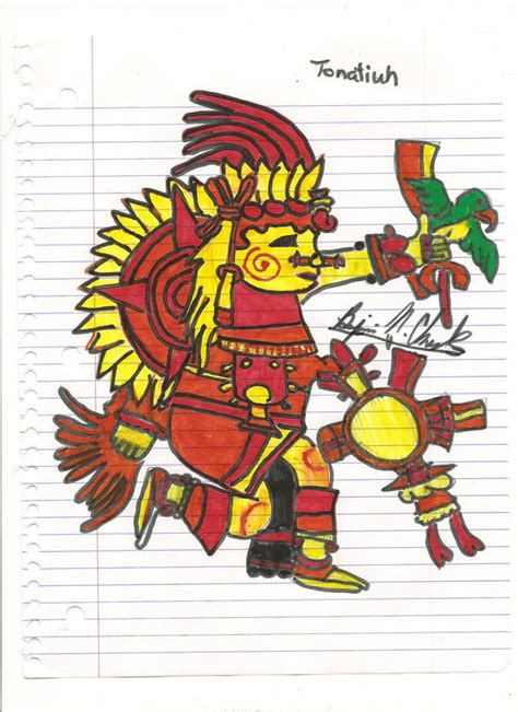 Tonatiuh Aztec sun god by super-emo-boy on DeviantArt