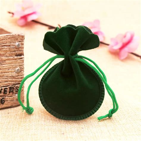 Hotsale Pcs Lot Green Velvet Bags X Cm Small Gourd Pouch Favor Charm