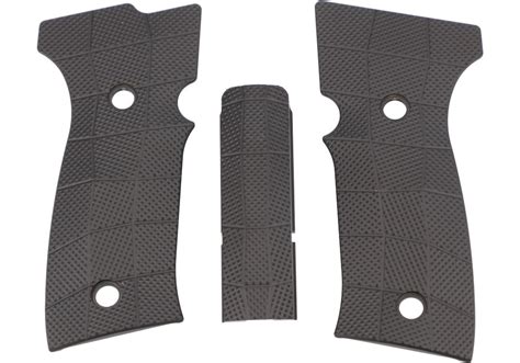 P320 Axg Lok Grip Panel Set Brass Gridlok Black