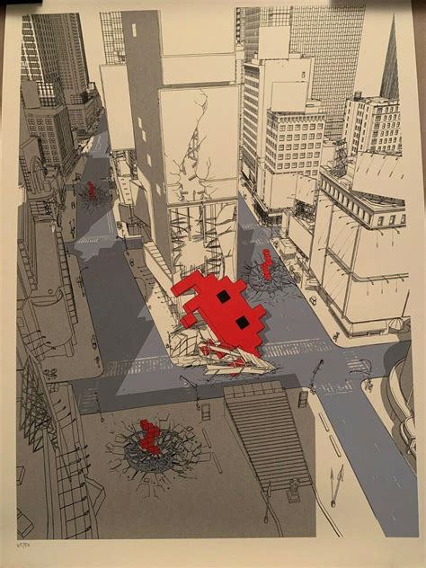 Cultural Impact Times Square Red Variant By Raid Screenprint Chris