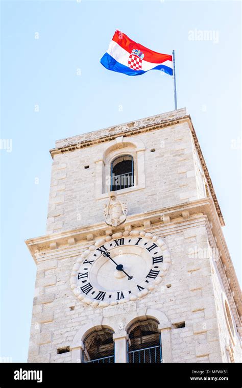 Architecture Of The Old Town Of Sibenik Croatia Stock Photo Alamy