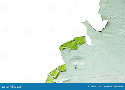 Pareti Di Trama Verde Vecchie Superfici Sporche E Incrinate Isolate Su