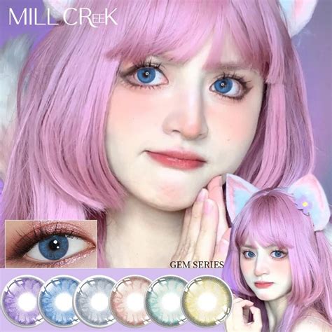 Mill Creek Color Contact Lenses For Dark Eyes Colored Pupils For Natural Effect Eyes Anime