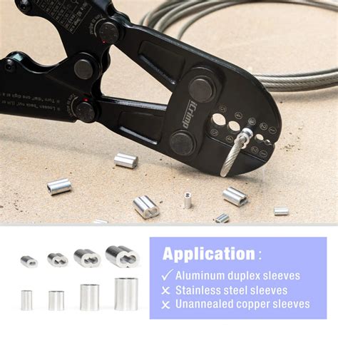 Icrimp Wire Rope Crimping Tool For Aluminum Oval Sleevesstop Sleeves