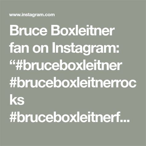 Bruce Boxleitner Fan On Instagram Bruceboxleitner