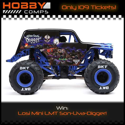 Losi Mini Lmt X Brushed Monster Truck Rtr Son Uva Digger