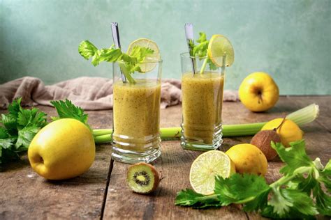 Smoothie D Tox C Leri Pomme Kiwi Et Citron Casserole Chocolat