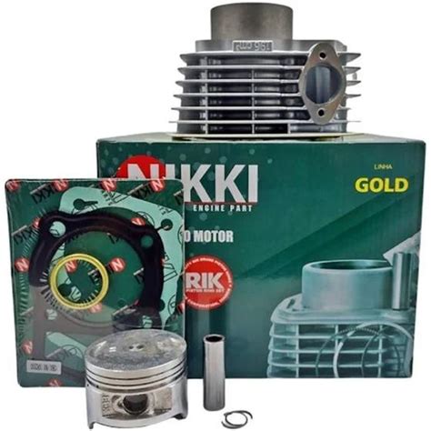 Kit Cilindro Motor Pistao Aneis Cbx Nx Xr Nikki Gold