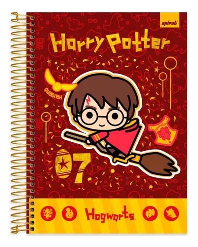 Caderno Univer Capa Dura Harry Potter Mat Rias X Mm Cor Hogwarts