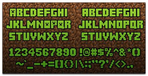 Minecraft Title Font - Minecraf Info