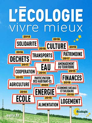 7 affiches pour vivre mieux Europe Écologie les Verts