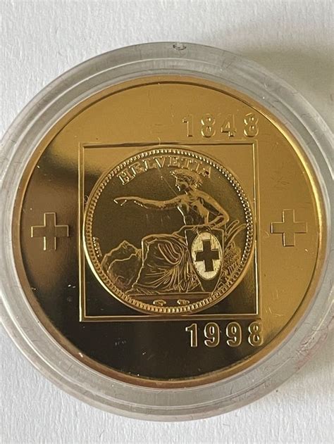 100 Fr 1998 Gold Bundesverfassung Kaufen Auf Ricardo