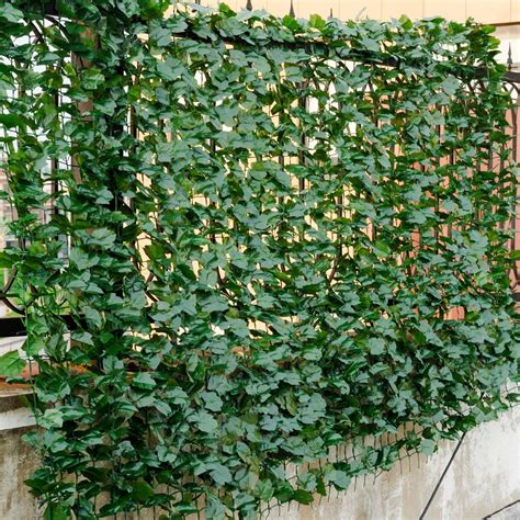 Free Shipping Costway 59x118 Faux Ivy Leaf Decorative Privacy