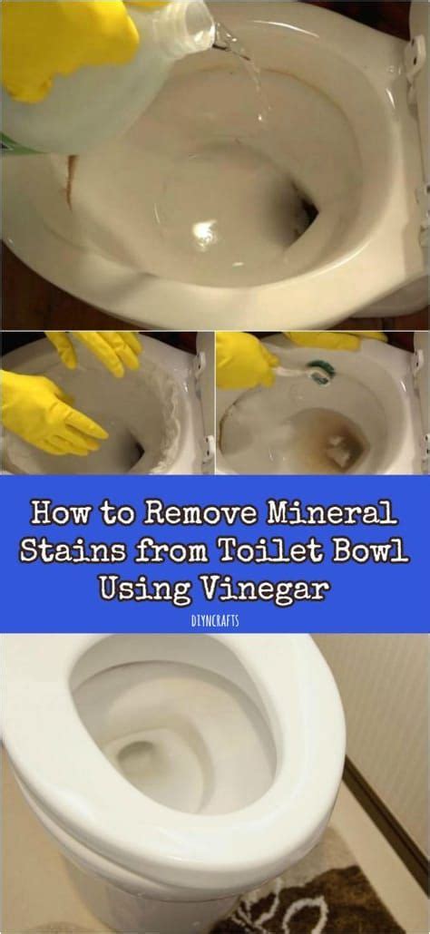 How To Remove Mineral Stains From Toilet Bowl Using Vinegar