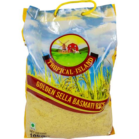 Tropical Island Golden Sella Basmati Rice 10KG Thamar S Foods