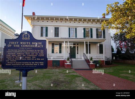 First Confederate White House Montgomery Hi Res Stock Photography And