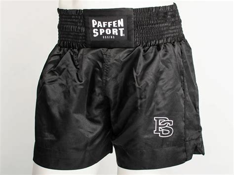 Thai Trainingshort Schwarz Xl