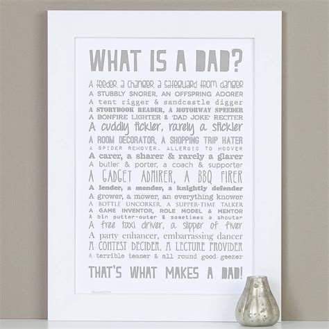 Dad Poem Father's Day Gift Thank You Dad Gift Dad | Etsy