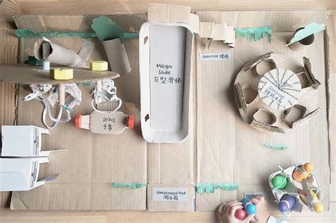 Diy Cardboard Amusement Park For Creative Small World Play