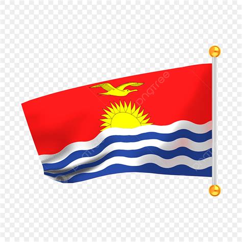 Fibers Clipart Transparent PNG Hd Kiribati Flag Png Waving 3d Fiber