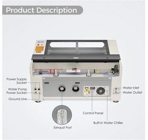 Monport 130W Built In 4L Water Chiller CO2 Laser Ubuy India