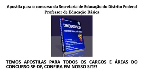 Apostila Sedf Professor De Educa O B Sica Youtube