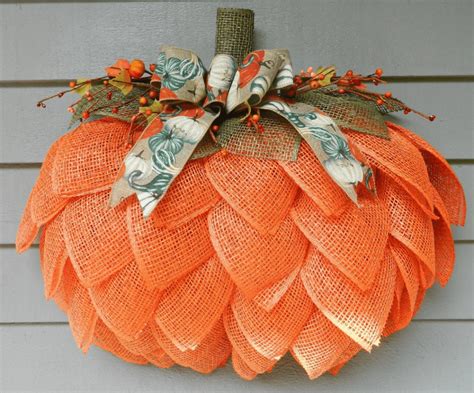 Dollar Tree Pumpkin Wreath Ideas Burlap Pumpkins Burlap Pumpkin