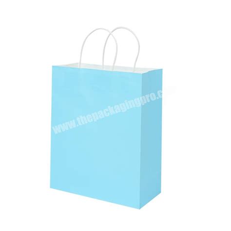 Lipack Wholesale Custom Colored Kraft Paper Hand Bag ECO Brown Gift