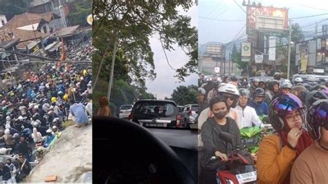 Macet Di Puncak Bogor Masih Terjadi Hingga Minggu Petang Sepeda Motor