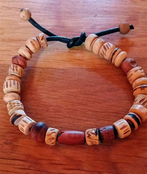 Pulsera Cuentas Originales Madera Olivo Algarrobo Itxasmendi Wooden