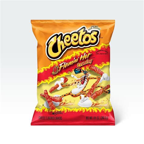 Cheetos Crunchy Flamin Hot Cheese Flavored Snacks 85 Oz Anytime Basket