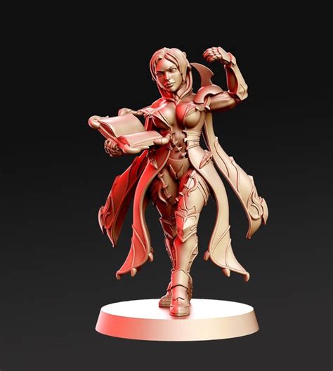 Female Wizard Sexy Pinup 28mm Scale 32mm Scale 75mm Scale Player