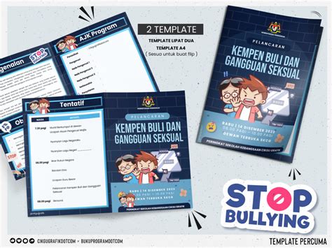 Template Buku Program Kempen Buli Dan Gangguan Seksual CIKGUGRAFIK