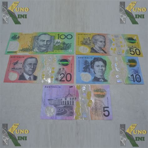 Paket Koleksi Full Set Lengkap Uang Real Australia Lembar On Carousell