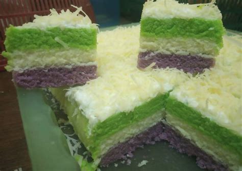 Resep Bolu Lapis Kukus Rainbow Oleh Keyra Cookpad