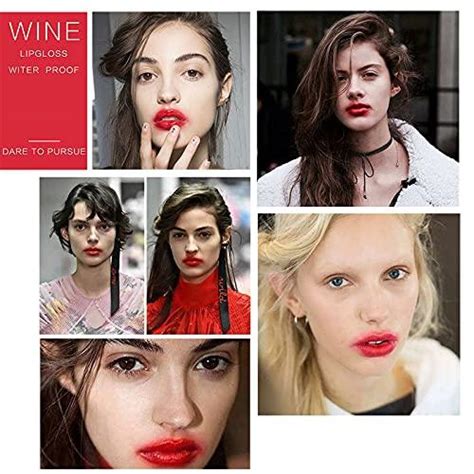 Wine Lip Tint Set 6 Colors Waterproof And Long Lasting Matte Liquid Lip Stain Perfect Makeup