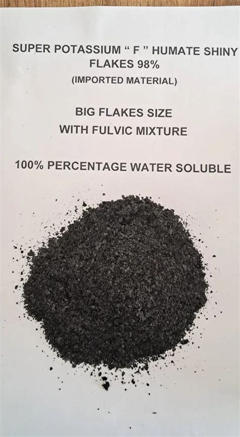 Granules Super Potassium F Humate Shiny Flakes Bag Kg At Rs Kg