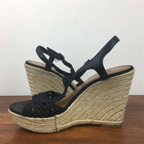 Gianni Bini Shoes Gianni Bini Black Woven Macrame Crochet Platform