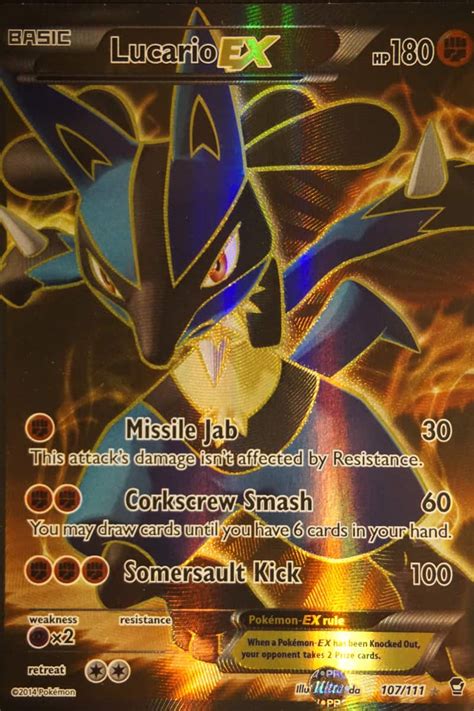 Lucario Ex Full Art Pocket Monster