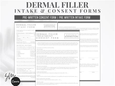 Editable Dermal Filler Consent Form Dermal Filler Aftercare Nurse