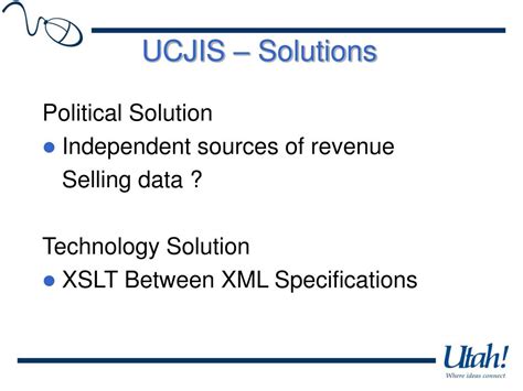 PPT Integrated Criminal Justice In Utah UCJIS Our XML Direction