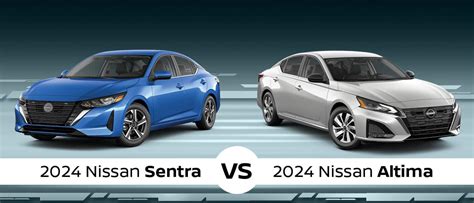 2024 Nissan Sentra Vs Altima Comparison Features And Differences Available