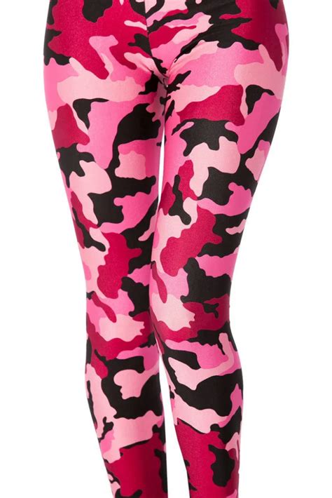 2018 Sexy Women Pink Camouflage Leggings For Women High Quality Fitness Leggings Jegging Sexy