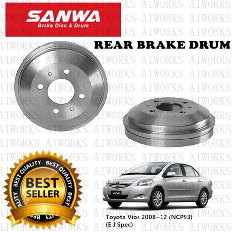 SANWA Japan Toyota Vios NCP93 2008 12 E J Spec Rear Brake Drum Shopee