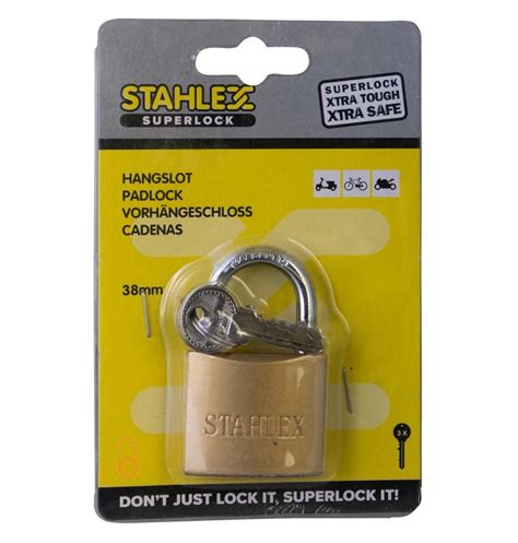 Stahlex Hangslot 38mm Budget Kopen Hangslotje Nl