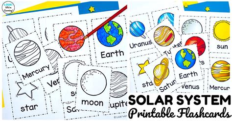 Free Printable Solar System Flashcards - Look! We're Learning!