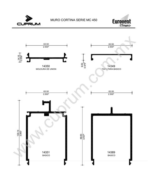 Muro Cortina Serie Mc 450