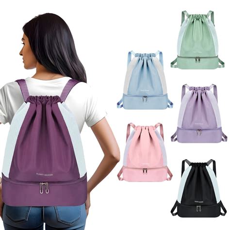 Mochila Bolsa Saco Feminina Multiuso Cordão para Academia Treino