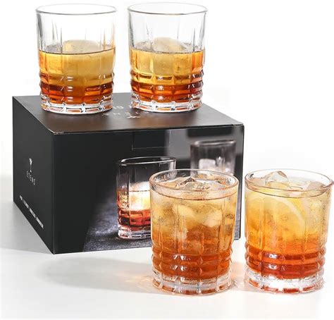 Amazon Libbey Impressions Rocks Glasses Set Of Fluid