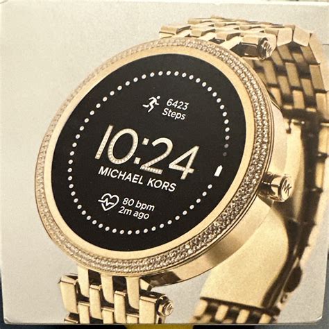 New Nob Michael Kors Gen 5e Darci Gold Glitz Smartwatch Mkt5127v 796483547582 Ebay